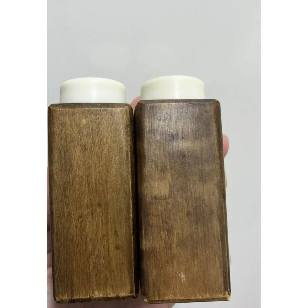 Salt And Pepper Shakers Mid Century Modern Bird Rooster Handpainted Japan Wood